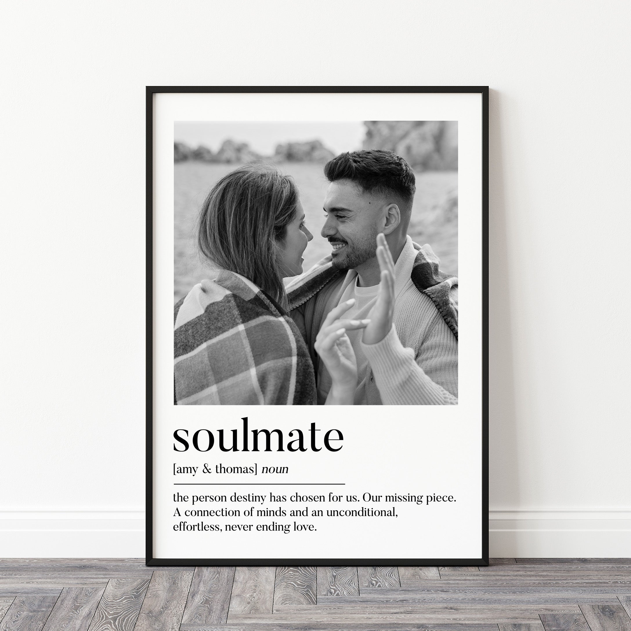 Personalised Photo Print | Personalised Soul Mate Print | Personalised Valentines Gift | Boyfriend Gift, Girlfriend Gift, Anniversary Gift