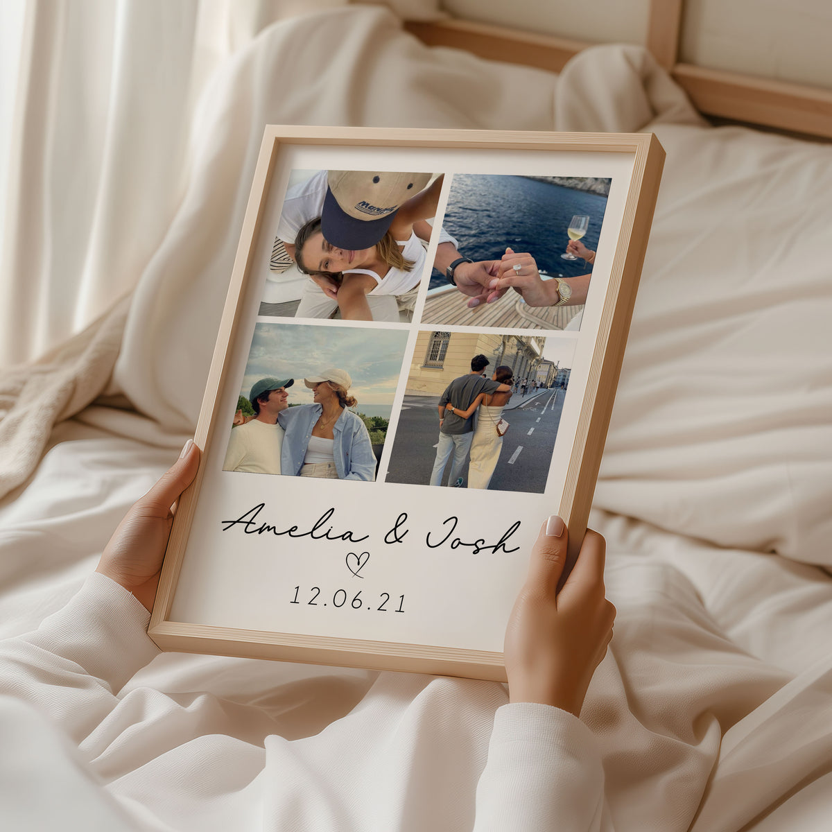 Personalised Photo Print | Photo Collage Print | Personalised Valentines Gift | Boyfriend Gift, Girlfriend Gift, Couple Gift