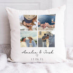 Personalised Photo Cushion | Photo Collage Cushion | Personalised Valentines Gift | Boyfriend Cushion, Girlfriend Cushion, Valentines Gifts