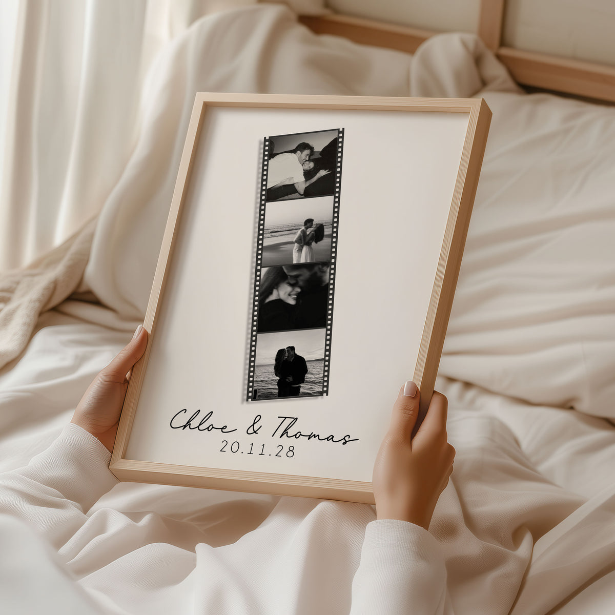 Personalised Photo Print | Photo Collage Strip Print | Personalised Valentines Gift | Boyfriend Gift, Girlfriend Gift, Couple Gift