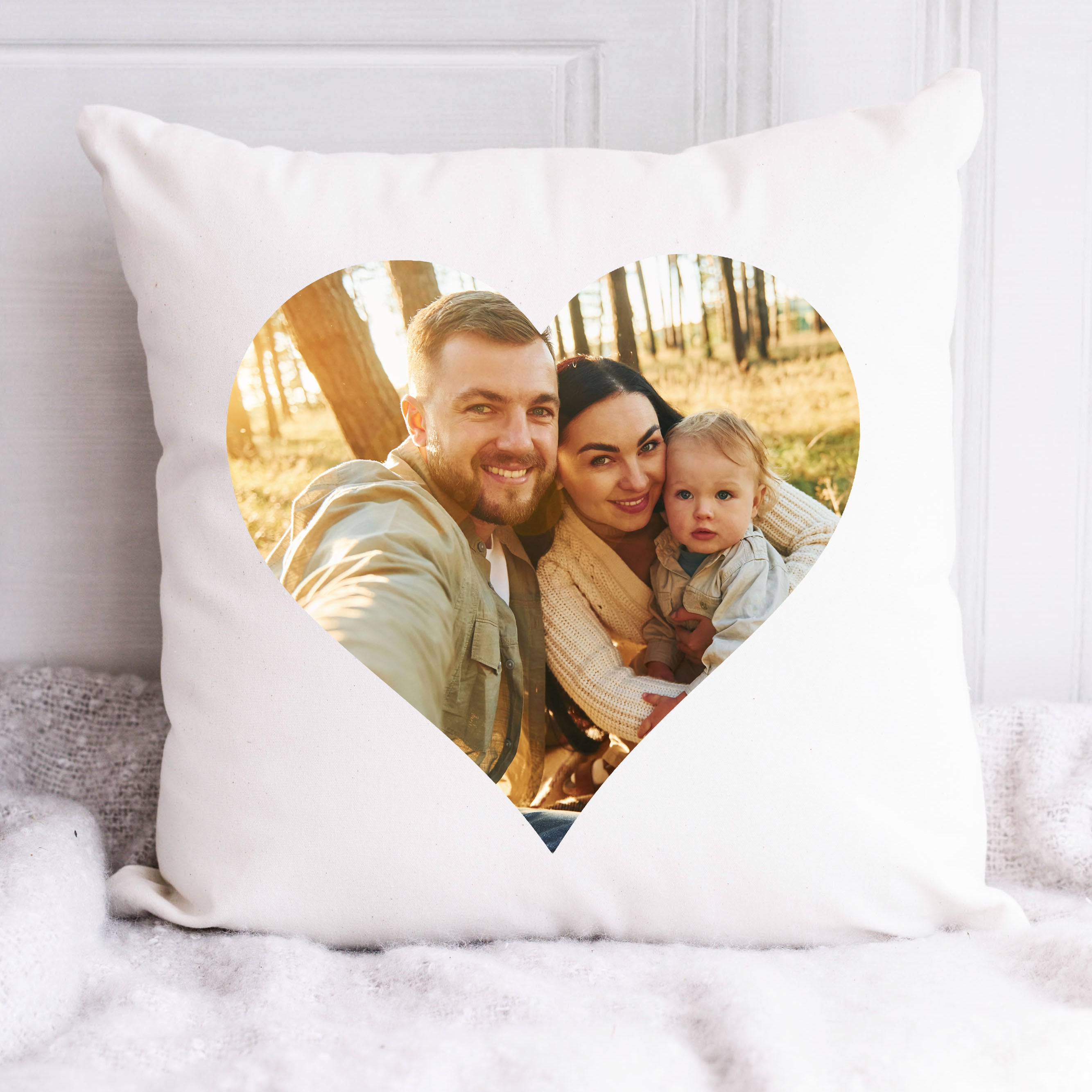 Personalised Photo Cushion | Heart Photo Cushion | Custom Cushion Cover | Personalised Picture Cushion | Valentines Gift | Photo Gift