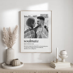 Personalised Photo Print | Personalised Soul Mate Print | Personalised Valentines Gift | Boyfriend Gift, Girlfriend Gift, Anniversary Gift