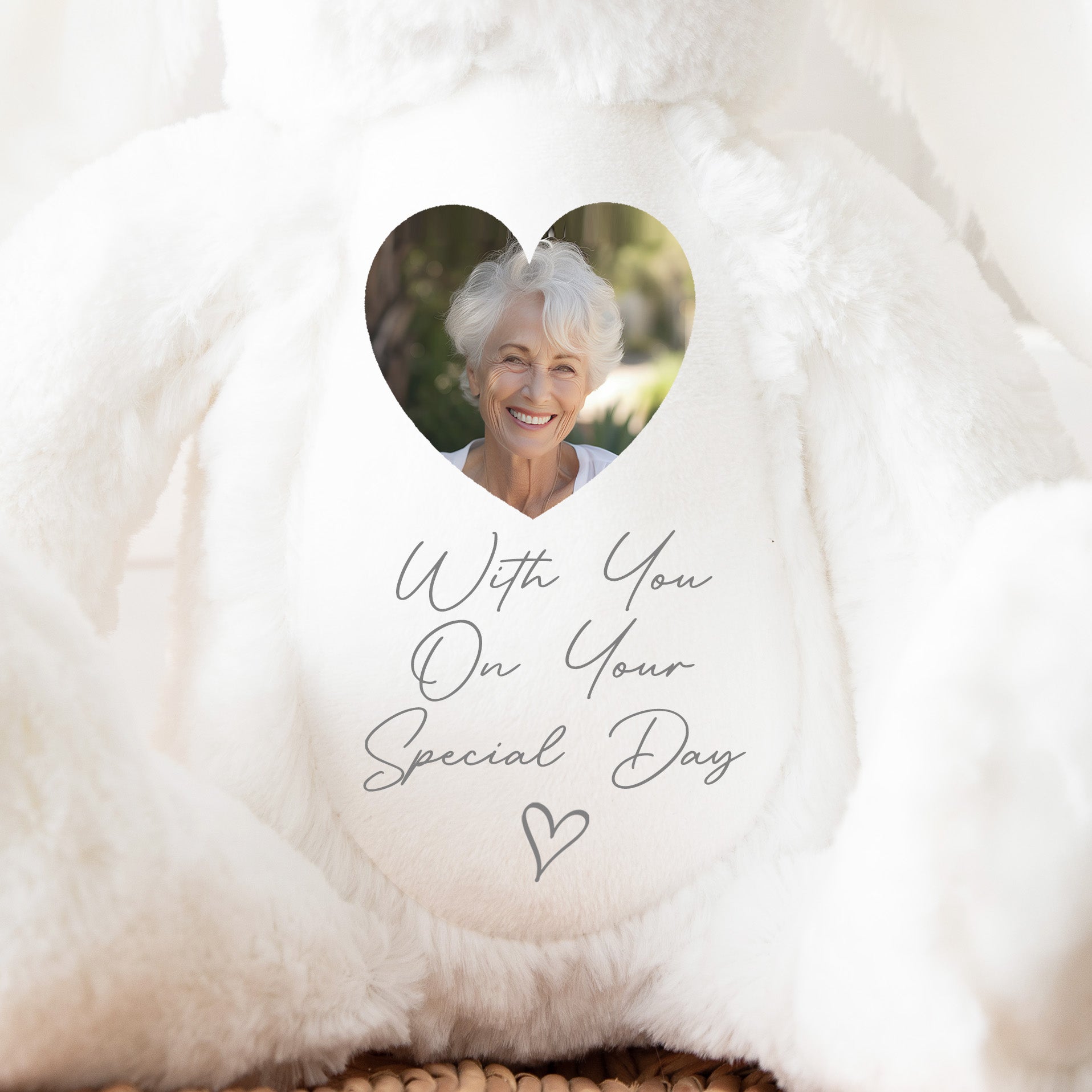 Personalised Wedding Memorial Teddy | In Memory Wedding | Wedding Day Remembrance | Loving Memory Wedding | Walk With Me Wedding