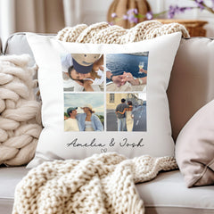 Personalised Photo Cushion | Photo Collage Cushion | Personalised Valentines Gift | Boyfriend Cushion, Girlfriend Cushion, Valentines Gifts