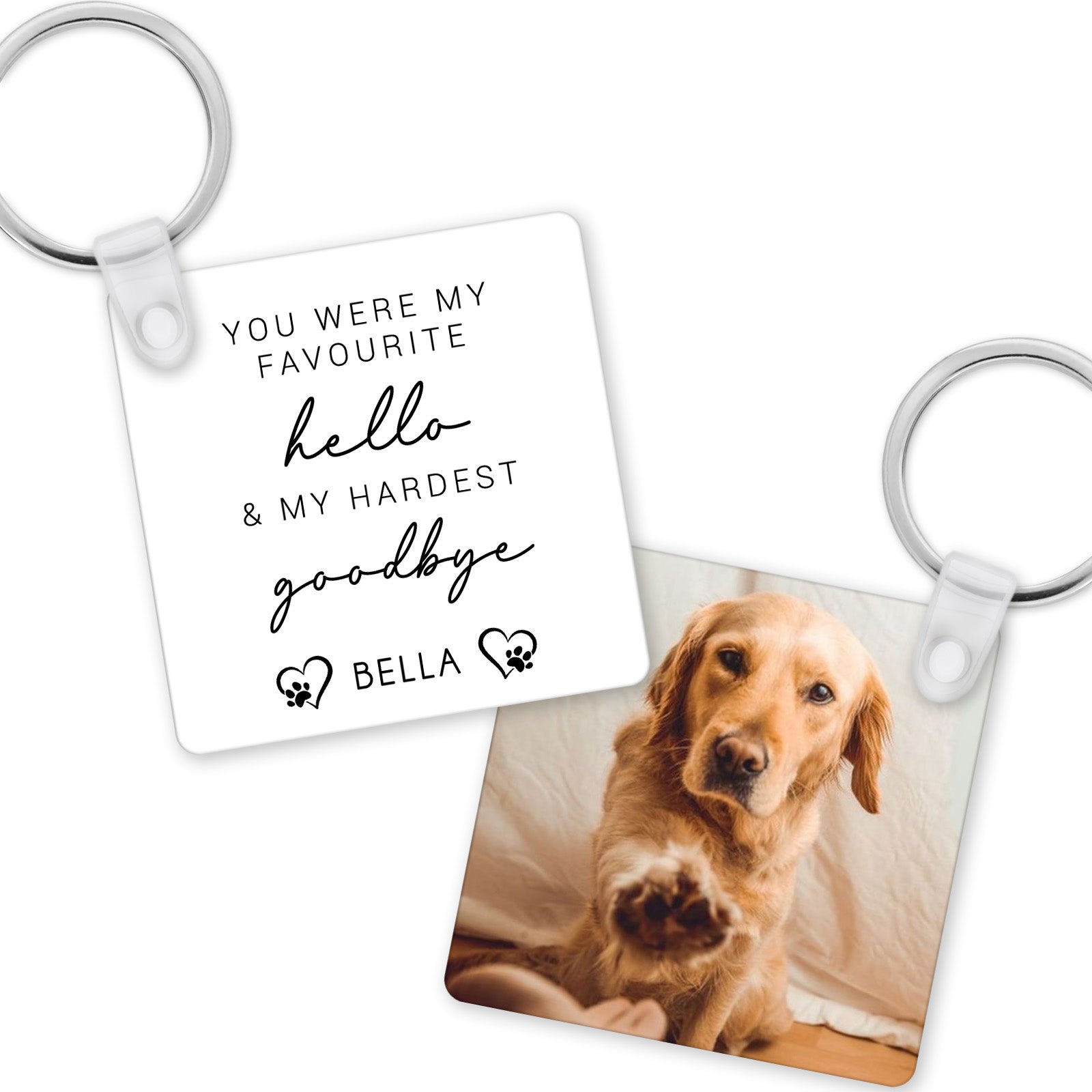 Personalised Pet Memorial Keyring | Pet Memorial Gift, Loss Of Pet Gift | Dog Memory Gift | Pet Bereavement Gift | Pet Loss Gift