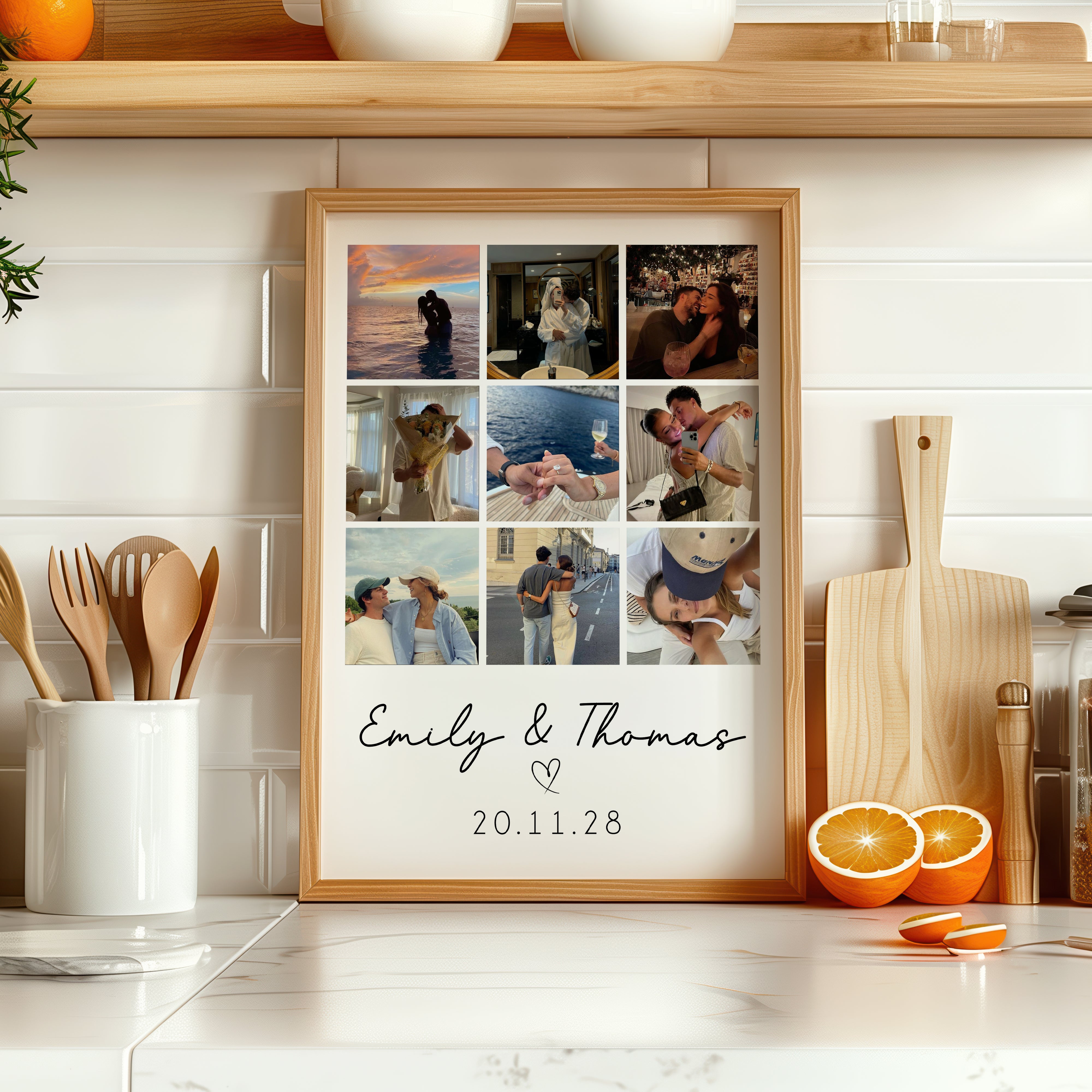 Personalised Photo Print | Personalised Photo Collage Print | Personalised Valentines Gift | Boyfriend Gift, Girlfriend Gift, Couple Gift