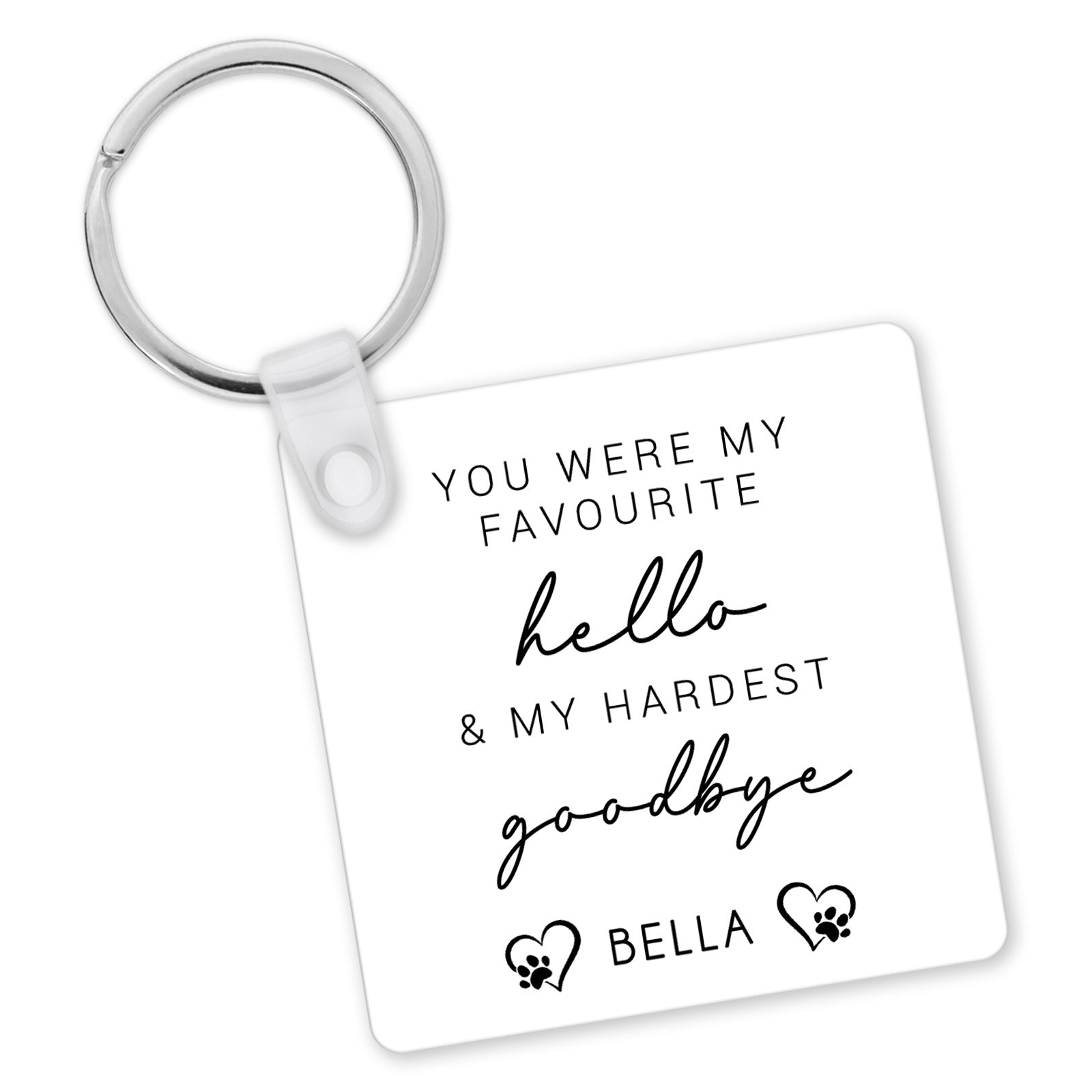 Personalised Pet Memorial Keyring | Pet Memorial Gift, Loss Of Pet Gift | Dog Memory Gift | Pet Bereavement Gift | Pet Loss Gift