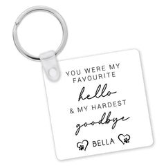 Personalised Pet Memorial Keyring | Pet Memorial Gift, Loss Of Pet Gift | Dog Memory Gift | Pet Bereavement Gift | Pet Loss Gift