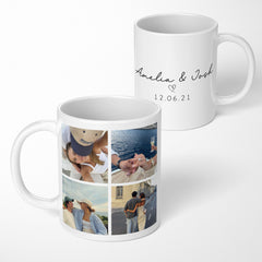 Personalised Valentines Photo Mug | Personalised Photo Collage Mug | Couple Mug | Personalised Valentines Gift | Anniversary Gift