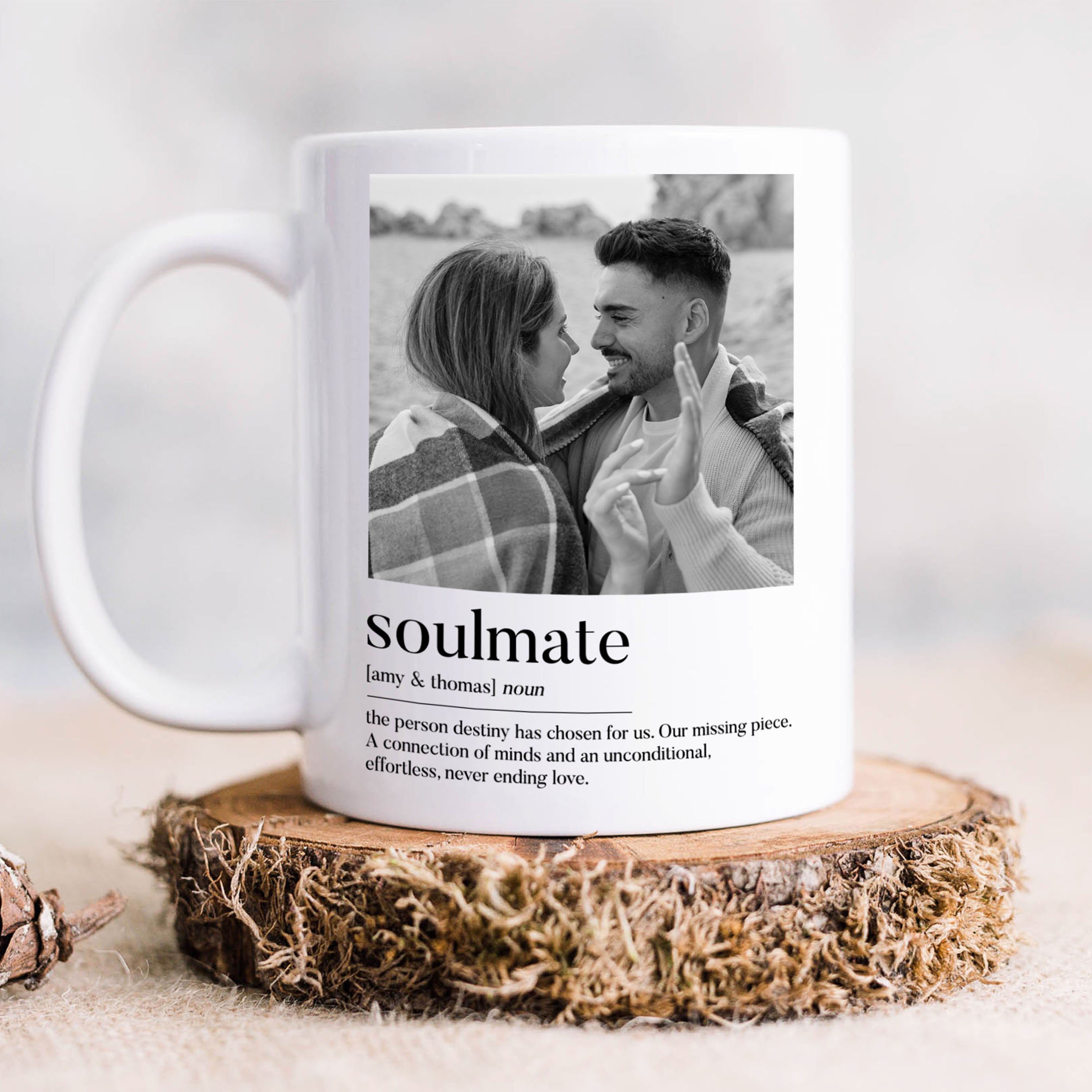 Personalised Valentines Photo Mug | Soul Mate Mug | Personalised Photo Mug | Couple Mug | Personalised Valentines Gift | Anniversary Gift