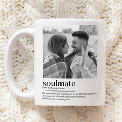 Personalised Valentines Photo Mug | Soul Mate Mug | Personalised Photo Mug | Couple Mug | Personalised Valentines Gift | Anniversary Gift